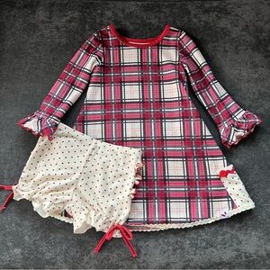 SweetHoney Plaid Nightgown and Bloomer Size 18 Months